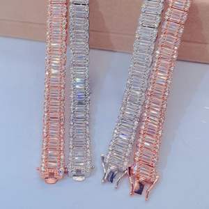 โซ่เพชรกลมและบาแกตต์สำหรับผู้ชาย - Product Image 3