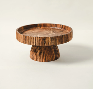 Soporte de pastel de madera Diseño rústico Personalizado hecho a mano Utensilios para hornear Herramientas Soporte de pastel de madera mejor venta - Product Image 1