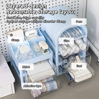 NOUVELLE ARRIVÉE Boîte de rangement de bureau portable empilable multifonctionnelle multicouche en plastique durable, écologique et sans BPA