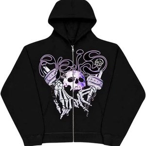 เสื้อฮู้ดระบายอากาศได้ดีสำหรับผู้ชายเสื้อมีฮู้ดแบบสวมหัวพิมพ์ลาย3D คุณภาพระดับพรีเมียมสำหรับผู้ชาย2025ปรับแต่งได้ - Product Image 1