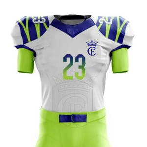 ชุดฟุตบอลอเมริกันสำหรับผู้ชายผ้าโพลีเอสเตอร์100% เสื้อแขนสั้นระบายอากาศได้ดีสำหรับฤดูร้อนตามสั่ง - Product Image 3