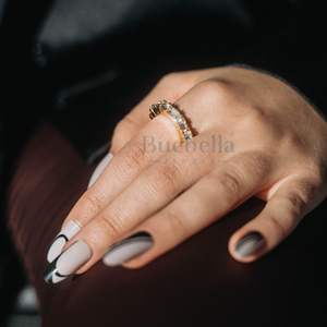 Anillo de banda de eternidad de moissanita de Plata de Ley 925, Diamante completo, chapado en plata, 4mm, joyería de regalo para mujer Hiphop - Product Image 1