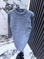 Pull tricoté à col rond pour homme, manches longues, contraste blanc et noir, motif écossais, anti-plis, style décontracté streetwear, vente en gros