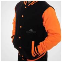 Lettermen meilleure qualité double veste varsity jacket pour base ball avec un matériau de haute qualité