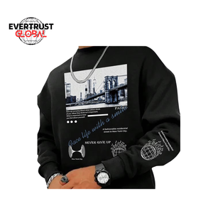 Sudaderas personalizables para hombre, alta calidad, 100% algodón, 360g, estampado Digital, Sudadera con capucha de gran tamaño, función anticontracción, tejido de punto - Product Image 3