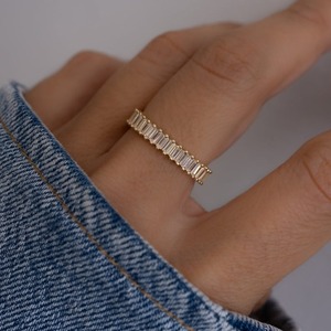 Bague en argent Sterling 925 de Style Boho faite à la main classique topaze blanche bijoux de mariage en pierres précieuses pour les femmes cadeau pour les épouses - Product Image 4