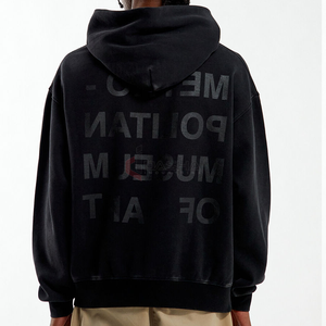 Streetwear tendance 350GSM personnalisé Sweat-shirt à capuche surdimensionné de style américain en polaire - Product Image 4