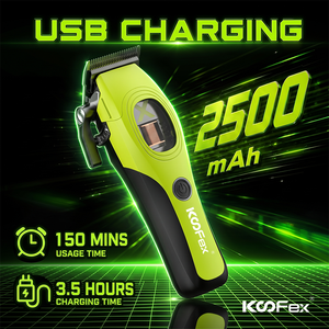 KooFex KF-6416-V OEM/ODM 7W 2500mAh DLC Blade Cortadora de Pelo Profesional con Motor de Levitación Magnética y Base de Carga - Product Image 3