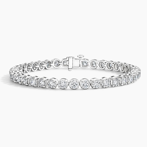 Elegant Luxury Style S925 Sterling <b>Silver</b> Moissanite Diamond Classic Bracelet Jewelry for Women for Gifts and Parties - Product Image 3