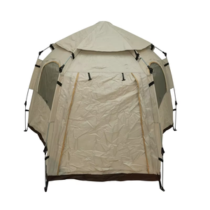 Tenda Glamping Esagonale Istantanea per Tutte le Condizioni Meteo, Apertura Automatica, Tessuto Oxford Impermeabile per Campeggio all'Aperto - Product Image 2