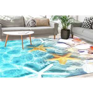 Alfombra Tradicional de Lana Estampada para Comedor, Alfombra Ecológica con Respaldo de Látex y Diseño de Patchwork - Product Image 3