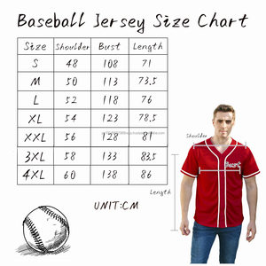 Camisetas de béisbol de estilo callejero para hombre, camisetas de manga corta con botones, camisetas de punto uniformes con serigrafía para deportes - Product Image 4