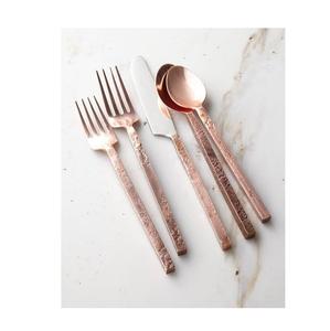 Ensemble de couverts au design moderne fait à la main couleur or rose pour la vaisselle Ensemble de couverts d'ustensiles de cuisine et de vaisselle le plus vendu - Product Image 1