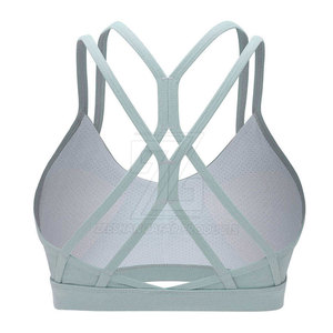 Soutien-gorge de sport moderne au design élégant, matière respirante, maintien élevé, logo frontal, parfait pour la course, l'entraînement, le yoga et les activités sportives. - Product Image 5
