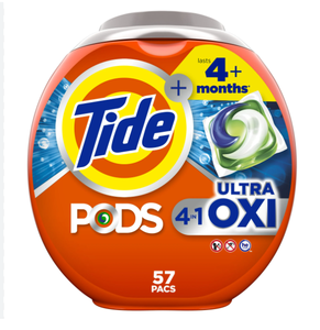 El mejor precio para Tide PODS Ultra OXI Free detergente para ropa Pacs 57 Count sólido desechable en stock con entrega rápida - Product Image 1