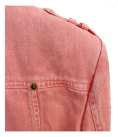 Veste de moto en cuir véritable pour femme, hiver, rose, toile élégante, brunâtre, respirante, coton, meilleure qualité, vente en gros, personnalisable