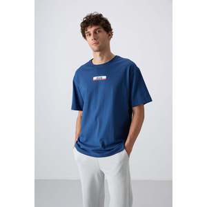 T-shirt pour homme imprimé, coupe ample, en coton épais et doux, 100% coton - 88359 - Parliament - Product Image 1