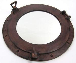 Golden Plated Premium Quality Modern Nautical Brass <b>Porthole</b> <b>Mirror</b> Luxury Wall <b>Mirror</b> Brass <b>Porthole</b> <b>Mirror</b> With Green - Product Image 3