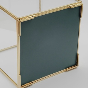 Hình chữ nhật hiện đại phong cách Châu Âu thân thiện với môi vàng khung kính hộp lưu trữ cho Tường Gắn gương hiển thị - Product Image 4