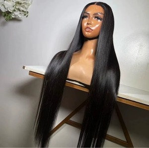 Perruque frontale en cheveux humains Remy à trame unique, cheveux indiens |   Machine à double trame |   Ligne de cheveux naturelle et texture douce - Product Image 3