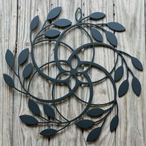 พวงมาลัยโลหะสำหรับตกแต่งงานใบดอกไม้ทำด้วยมืองานฝีมือระดับพรีเมียมสำหรับการตกแต่งผนังห้องนั่งเล่นที่หรูหรา - Product Image 6