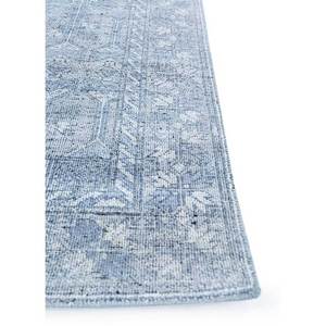 Tapis en laine noué à la main Erbe AKWL-3106 bleu, 9x12, motif géométrique rectangulaire, pour la décoration de la maison, du salon et de l'couloir - Product Image 4