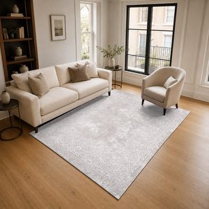 <b>RUGS</b> DEPOT LXDP-0781 Wholesale Ivory Cream Modern Abstract Digital Printed Machine Washable Chenille Area <b>Rug</b> <b>Non</b> <b>Slip</b> - Product Image 2