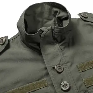Chaqueta de cargador de guardia de seguridad negra profesional personalizada impermeable a prueba de viento Softshell para seguridad táctica de invierno - Product Image 4