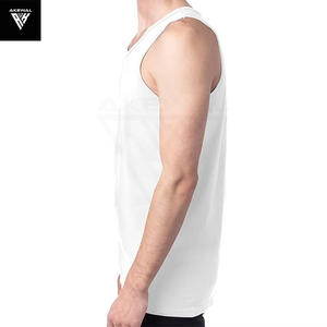 Premium 100% Cotton <b>White</b> <b>Tank</b> <b>Tops</b> for <b>Men's</b> Breathable Lightweight Street Style Summer Wear O-neck Gym Fitness <b>Men</b> <b>Tank</b> <b>Top</b> - Product Image 5