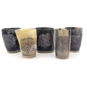 Copa vikinga de chupito de alta demanda, vaso vikingo para beber cerveza, vaso para beber, vaso de chupito de café de artesanía de media luna - Product Image 4