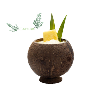 Eco2go Tasse en coquille de noix de coco personnalisée du Vietnam avec paille Tasses à thé et soucoupes avec logo gravé au laser - Product Image 6