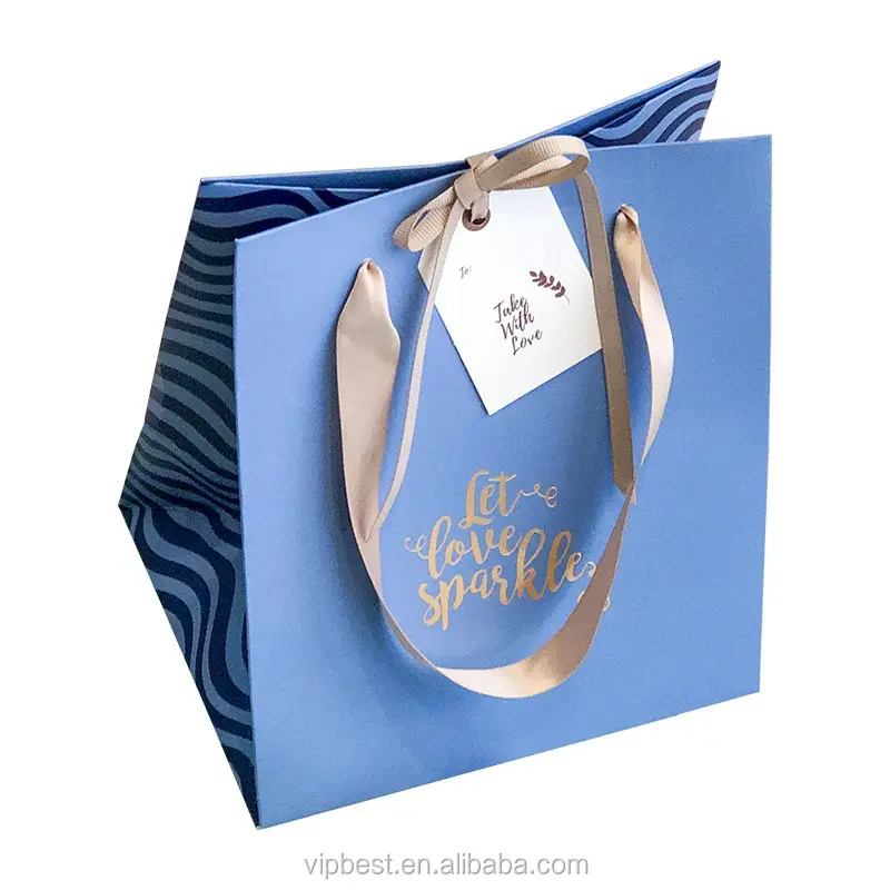 Emballage en carton de luxe sac de bricolage à provisions recyclé impression personnalisée logo vêtements sous-vêtements sacs en papier cadeaux