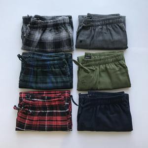 Pantalons en flanelle pour hommes sur mesure en gros, vêtements de nuit à carreaux, mode, pantalons droits décontractés pour hommes - Product Image 2