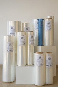 Étiquettes d'emballage Vi Na Australie, film laminé LLDPE en stock, qualité machine, surface lisse, 500 m, transparent, souple - Product Image 2