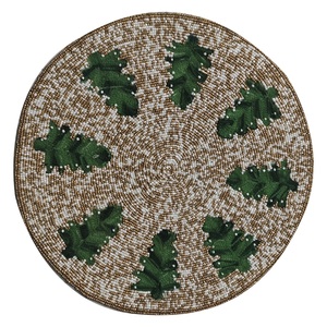 Napperons en lin perlé anti-dérapant décor à la maison à la main usine exportateur en vrac en gros événement à manger accessoires - Product Image 3