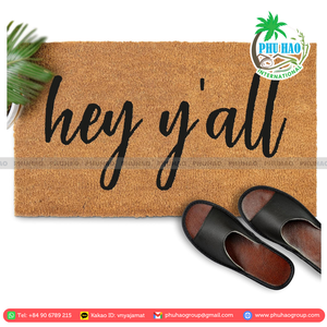 Top Product Tapis d'intérieur écologique en fibre de coco du Vietnam avec dos en PVC pour une entrée sûre et élégante à la maison et au bureau - Product Image 2