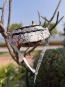 Cinturón de Cuero Auténtico con Estampado de Serpiente, Bolso de Viaje de Moda, Cinturón de Dinero Fácil de Llevar, Multiusos - Product Image 2