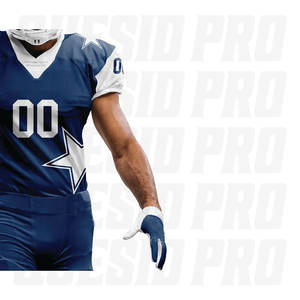 Tenue de football personnalisée pas chère, maillot de football américain, sac à dos, gants, chaussettes, pack d'équipe, jeunes, adultes, entraînement universitaire, match - Product Image 2