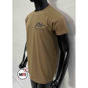 Vente en gros de t-shirts de haute qualité respirants en coton biologique 100% avec impression de silicone demi-manches avec logo personnalisé pour hommes - Product Image 4