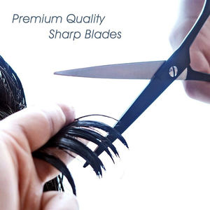 Juego de Tijeras Profesionales para Cortar el Cabello para Mujeres y Hombres, Tijeras de Peluquería de Acero Inoxidable, Rectas y Afiladas, Diseñadas para un Corte Limpio - Product Image 2