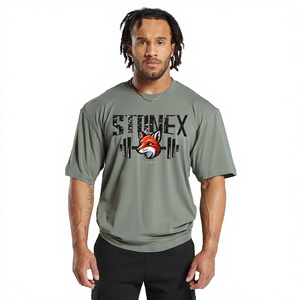T-shirt de sport imprimé pour homme, idéal pour la gym, l'entraînement et le fitness, séchage rapide, vêtements de sport, commande en gros, service OEM - Product Image 1