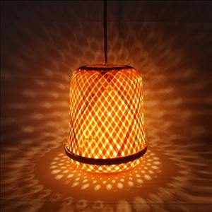 Plafonnier moderne de luxe en rotin fait à la main en osier Design en bambou pour décoration intérieure et extérieure prêt à expédier - Product Image 2