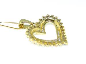 Personalizable romántico en forma de corazón 925 Plata Moissanite diamante colgante amor inspirado joyería para mujeres - Product Image 3