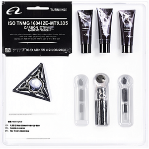 Plaquettes de tournage indexables ISO TNMG 160412E-MT9335 D.3.81mm MT-CVD revêtues, lot de 10, pour la coupe et le façonnage des métaux - Product Image 2
