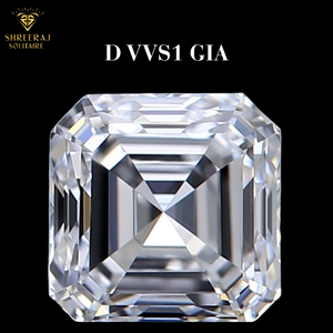 Diamantes sueltos originales de corte Asscher, 100% naturales, 0.50 quilates, color D, claridad VVS1, proveedores directos de la India. - Product Image 3