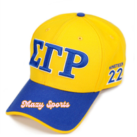 Topi Kustom Sorority Sigma Gamma Rho 1922 Bordir 3D Huruf Yunani Lima Panel Jaring Kasual Olahraga Performa Tinggi