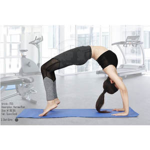 Conjunto de Yoga para mujer hecho a medida de la mejor calidad, ropa deportiva de patrón sólido con cierre de cintura elástica, función de talla grande resistente - Product Image 5