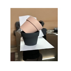 Macetas Cuadradas de Terracota Esmaltada Hechas a Mano con Platillos, Macetas de Arcilla Indias para Plantas de Jardín y Suculentas - Product Image 5