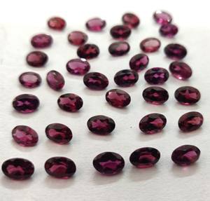 Grenat Rhodolite rose naturel coupe ovale 3x5mm grenat Rhodolite rose à facettes en vrac pierre précieuse de qualité supérieure - Product Image 1