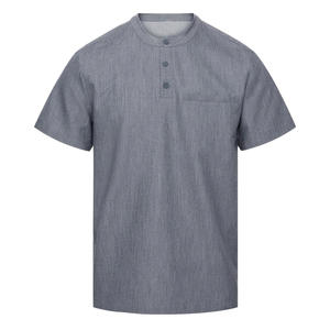 Top Exfoliante para hombre con logotipo personalizado con impresión de bordado y opciones de etiquetas, uniforme médico cómodo y transpirable para el cuidado de la salud - Product Image 1